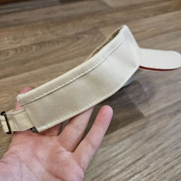 Philadelphia Phillies Adjustable Visor Hat Beige Red Embroidered MLB Adult OS - Picture 5 of 8